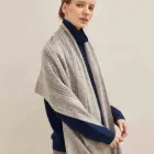 High quality factory pure color woolen shawl and scarf