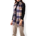 Promotion Checked Lady Fashion Pashmina Scarf Custom Made Plaid Scarf