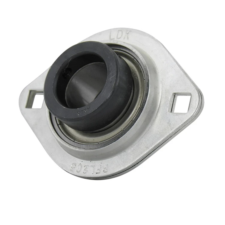 SAPFL206-18 High Quality 1-1//8/" Eccentric Pressed Steel 2-Bolt Flange Bearing
