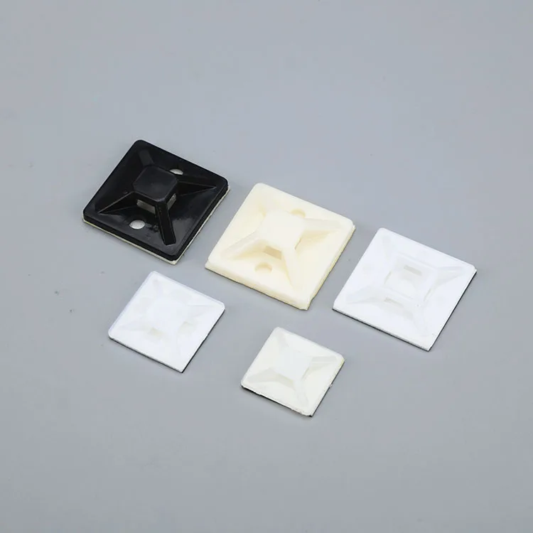 Nylon Self Adhesive Wire Tie Mount Base for sticking on wall
