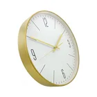 modern design metal black gold luxury wall clock for home decor