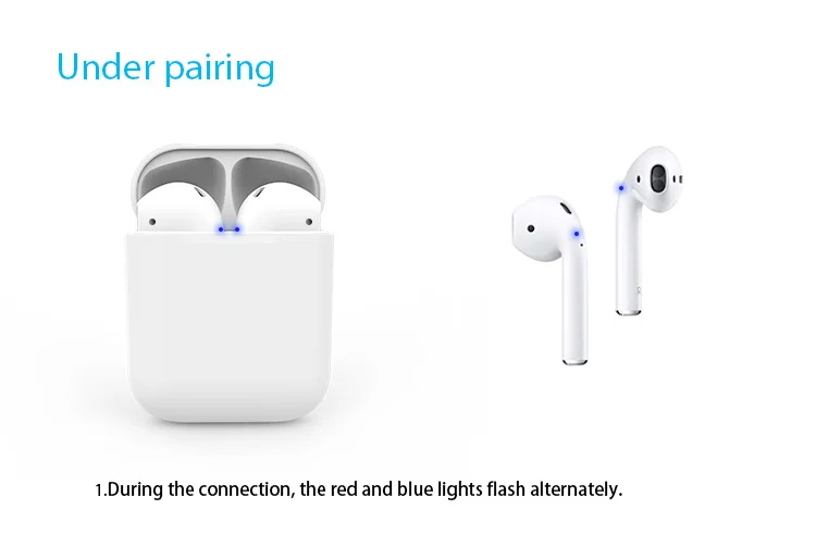 i200,i500,i12, bluetooth headset TWS three real popover in ear identification wireless charging - ANKUX.COM