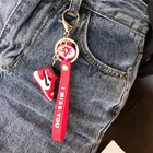 Custom multi color sport sneaker plastic pvc key ring soft pvc rubber 3d mini nike shoe keychain