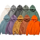 2020AW Custom Hoodie Unisex 350gsm Oversized Blank Fleece Hoodies Men With Custom Printed Design