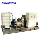 2700Bar 25Lpm Skid mounted water jet cleaning machine high pressure cleaning equipment