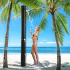 Hot selling modern style shower PVC solar energy aluminium outside outdoor shower for swimming pool and garden