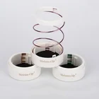 office supplies plastic spring metal pen holder