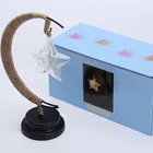 New Star Night Led Light New Arrival 3 Dimensional Moon Star Shape Indoor Bedroom Colorful Illusion Led Night Lights