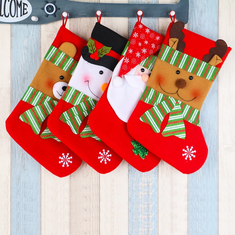 buy christmas socks stockings,felt christmas stocking,red