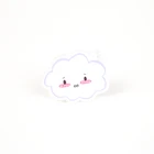 VOGRACE cheap OEM cartoon anime acrylic badges button wholesale plastic clear transparent badge pins for office