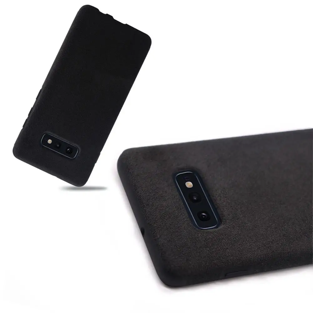 2019 new arrival luxury synthetic suede back case cover for Samsung Galaxy S10E
