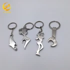 Keychain Bottle Opener Wholesale Quality Custom Logo Design Metal 3D Keychain Bottle Opener