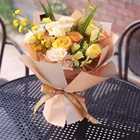 Double Paper Wholesale Double Sided Korean 100%waterproof Fresh Bouquet Flower Wrapping Paper