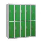 High Quality Metal Military Locker 6 Doors Cold Rolled Steel Cabinet