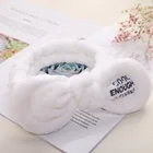 Coral Fleece Makeup Bow Elastic Soft Headband For Women Wash Face Lady Bath makeup hair band