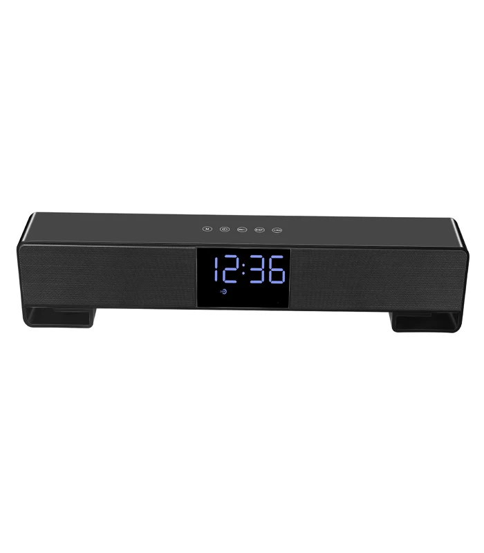 GAS-8010 Wireless Bluetooth Speaker Soundbar TV 10W Portable Mini Sound Box Music Loudspeaker Home theater Alarm AUX Radio FM - ANKUX.COM