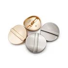 fancy garment zinc alloy gold silver sewing men women suit custom made shank shirt metal button for clothing