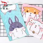 thermal transfer printing small size lovely animal design children hand towel face towel