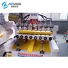 8 heads 4 axis wood rotary woodworking engraving machine wood stair 3d cnc router