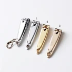 New arrival carbon steel gold nail clipper with nail file