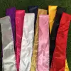 wholesale customize colors logo label head wrap silk hair edge scarf head band print brand name