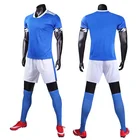 Full Uniform Soccer Jersey Factory White Blank Full Set Training Uniform Soccer Jersey