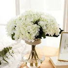 Simulation Hydrangea wedding Hydrangea silk flower home decoration simulation flower two leaf Hydrangea