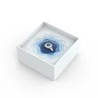 Luxury Box Ring Rings Paper Ring Box Luxury Custom Logo Blue Paper Box Ring Necklace Bangle Bracelet Boxes For Rings