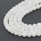Natural opal jade loose gemstone white quartz beads strands for jewelry making