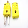 K type female and male cable thermocouple connectors