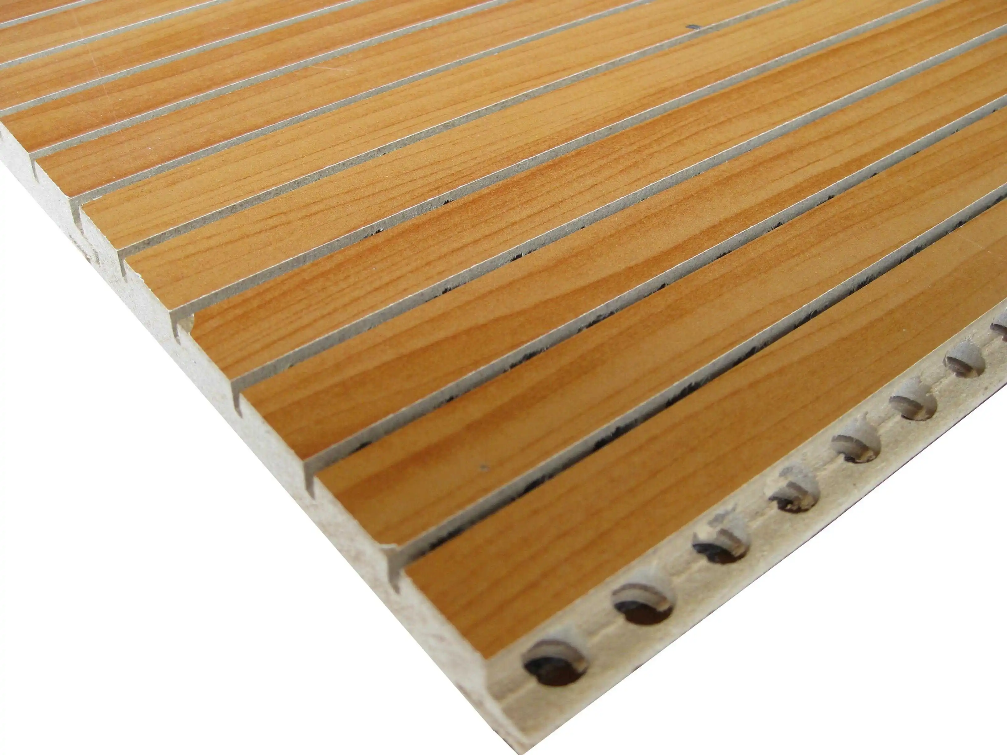 Fireproof Mdf Grooved Wooden Acoustic Panels Soundproofing Materials