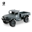 2.4G remote control four wheel drive assembly kit metal Military toy rc truck for birthday gift