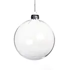 Transparent 8cm Glass Ball Transparent Glass Christmas Balls 8cm