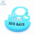 Custom Color Extra Soft Insipid Waterproof Silicone Baby Bib For The Baby To Eat