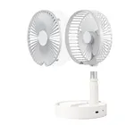 Fan Fold Fan Innovative Folding Type LED Table Lamp Fan For Lighting Spray Water Recharge Portable