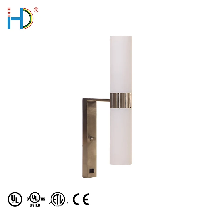 Hotel Trending Hot Products Indoor Frosted White Acrylic Metal Wall Lamp