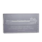 Clear rectangle crystal 3d laser engraved crystal cube k9 crystal glass cube wholesale for project