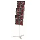 European flavor Multilayer Floor Standing Brochure Holder Display Stand, Display Rack for Library, Hall, Exhibition