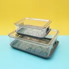 SA-3480 Eco-friendly Plastic Vegetable Crisper Fresh-Keeping Boxes Refrigerator Food Storage Box