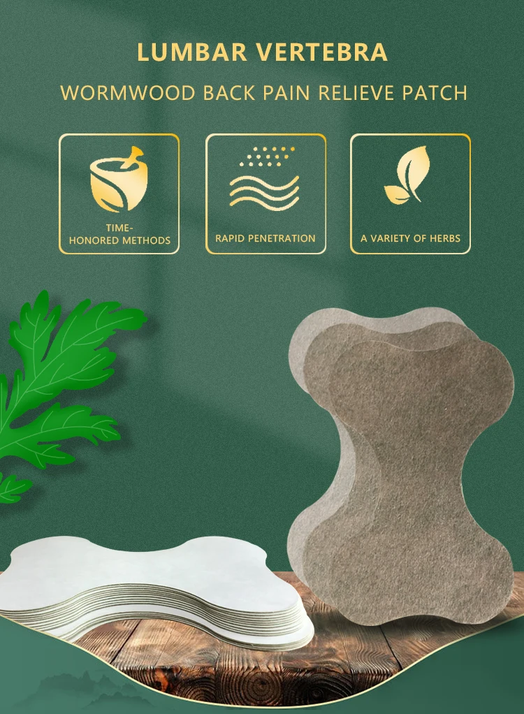 Wormwood Moxa Plaster Moxibustion Herbal Self Heating Back Pain Relieve Paste Patch
