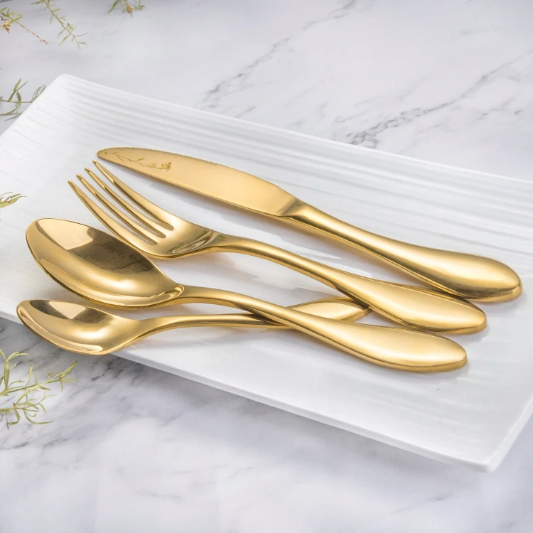 Expensive Copper Flatware,Weighted Gold Cutlery,Chinese Cutlery Buy