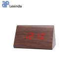 Clock Watch Mini Triangle Digital Table LED Clock Watch With Various Color Choice