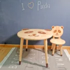 Table Furniture Children Table And Chair Cartoon Table Set Panda Table And Chair Set Children Room Wooden Furniture Set