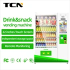 TCN combo automatic Intelligent interactive advertising touch screen drink self vending machine
