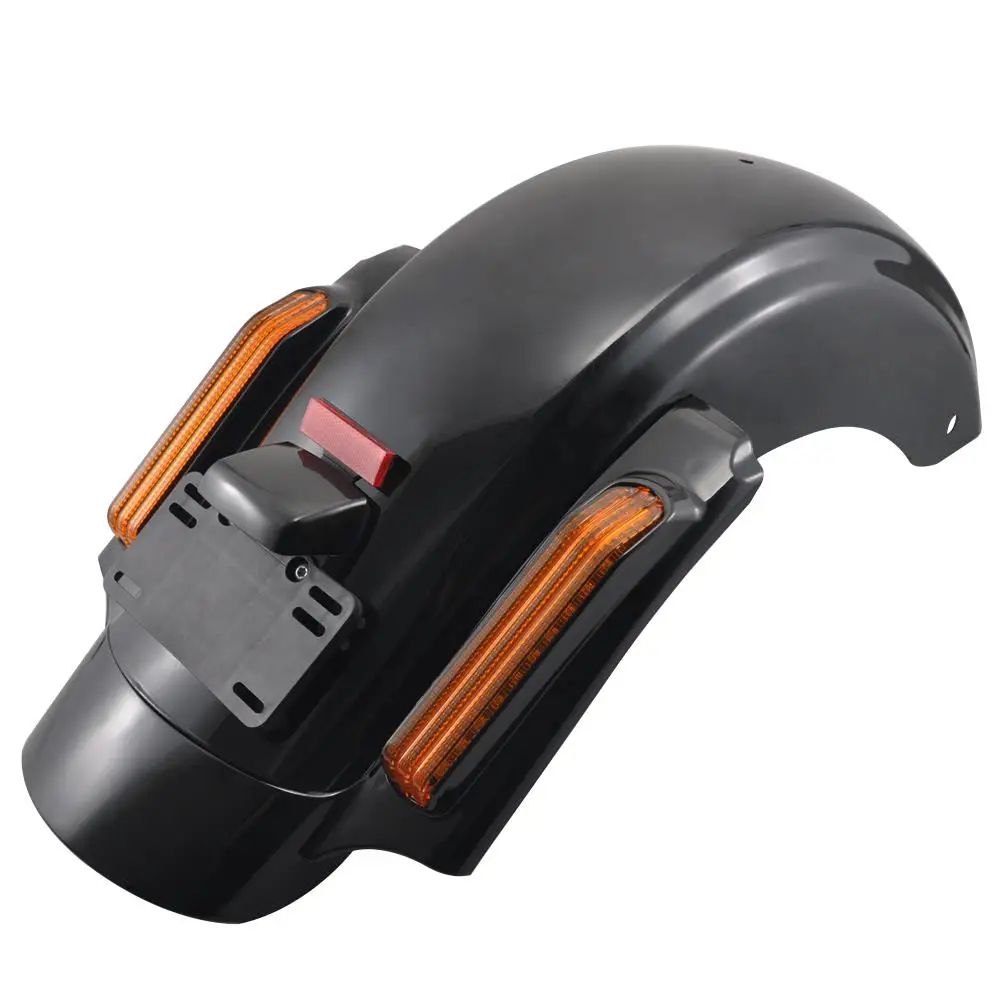 Motorcycle Black Rear Fender System LED Tail Light Fit For 2014-2019 Harley Touring FLTRX FLHX FLTRX FLHTCU Ultra Limited