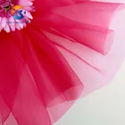 Home Textile Factory Wholesale Custom Touch Home Textile Translucent Organza Fabric