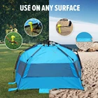 Family Pop Up Tent Beach Tent Sun Shelter Family 5 Person Pop Up Sun Shades Outdoor Tents Outdoor Beach Wind Tent