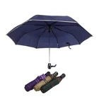 Inventory Sale Windproof Auto Open Three Folding Umbrella Travel Umbrella