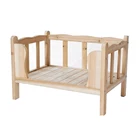 Pet Furniture Luxury Wooden Pet Bed Dog Sleeping Bed