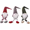 Christmas decorations Nordic Santa Claus window display Christmas dolls without faces